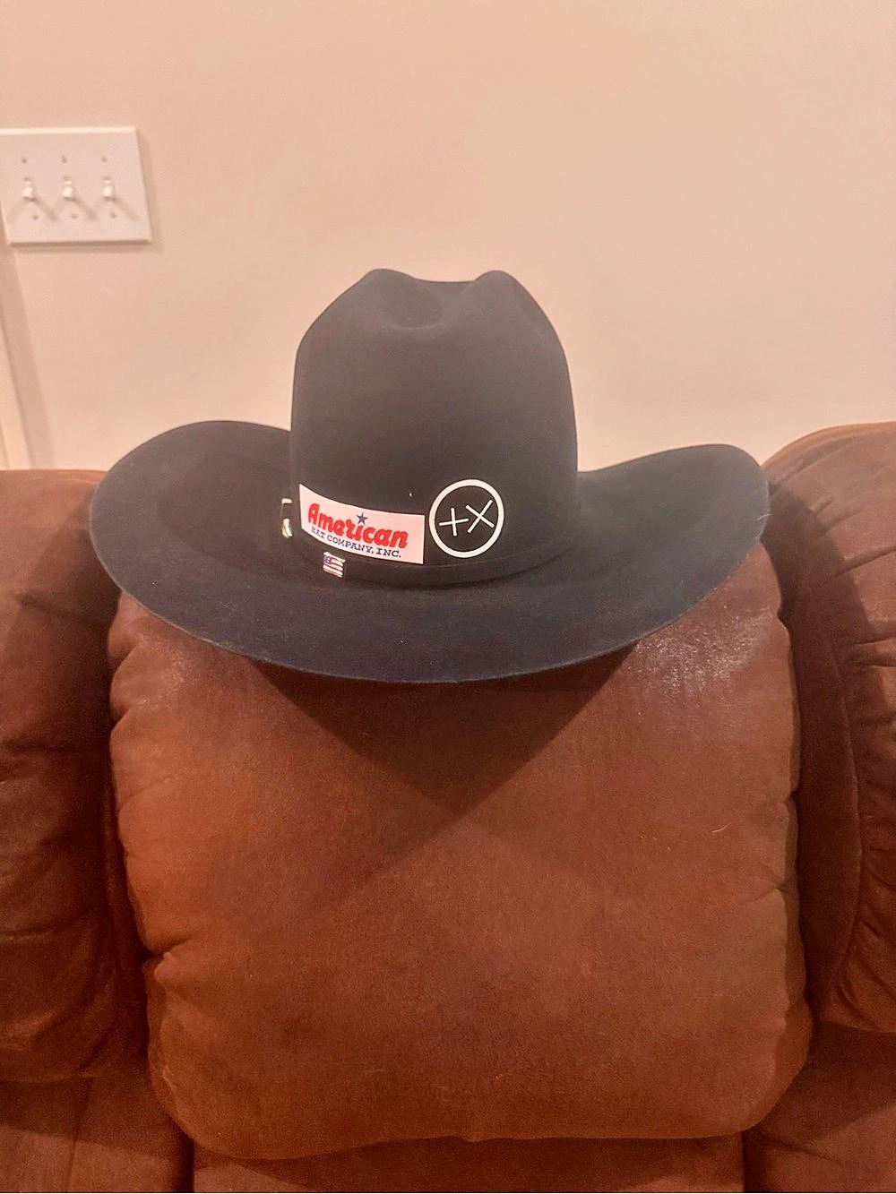 American Hat Co. 40X Black Cowboy Hat Like New